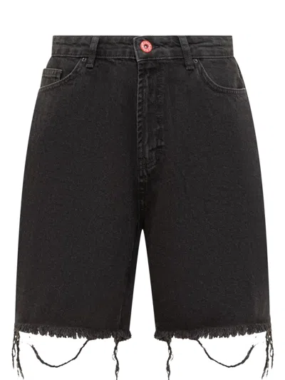 Vision Of Super Gotic Patch Shorts In Black
