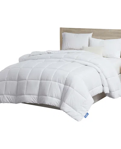 Nestl Premium All Season Quilted Down Alternative Comforter, Queen In White