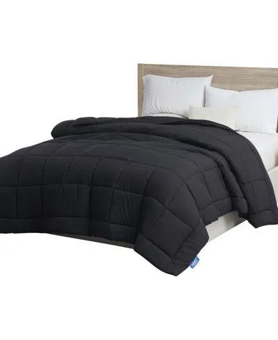 Nestl Premium All Season Quilted Down Alternative Comforter, California King In Black