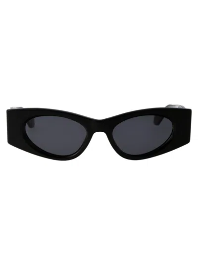 Alaïa Alaia Sunglasses In 001 Black Black Grey