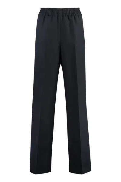 Golden Goose Brittany Wool Blend Trousers In Blue