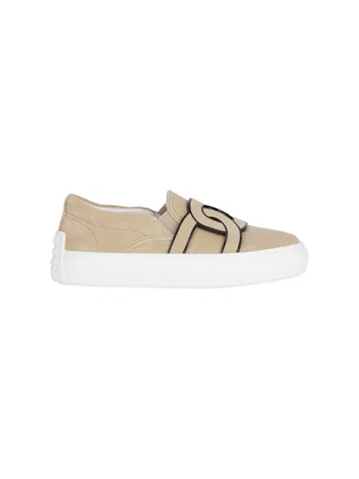 Tod's "kate" Trainers In Beige