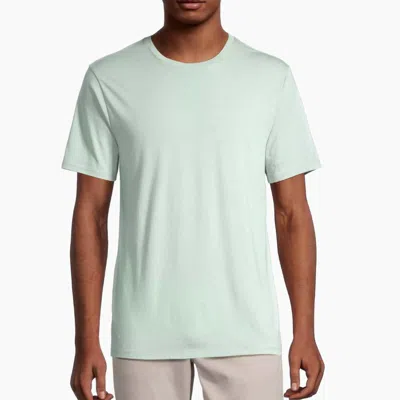 Vince Men's Short Sleeves Pima Crew Neck, Seafoam Green Tee T-shirt