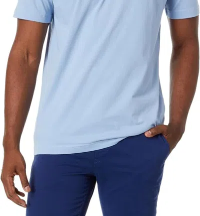 Hugo Boss Men's Contrast Curve Logo Short-sleeve Cotton T-shirt, Bachelor Button In Blue