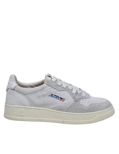 Autry Suede Sneakers In Cream White