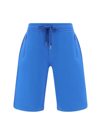 Dolce & Gabbana Cotton Bermuda Shorts In Blu Cina