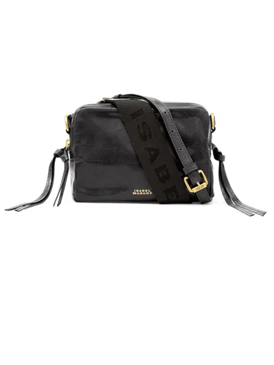 Isabel Marant Black Leather Shoulder Bag