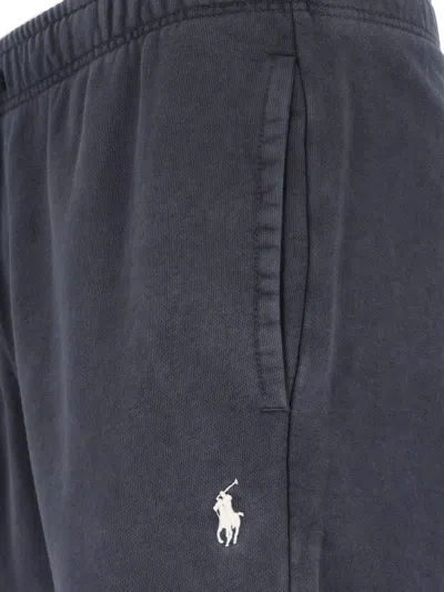 Polo Ralph Lauren Logo Track Pants In Black  