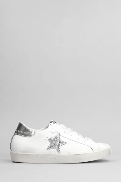 2star One Star Sneakers In White Leather