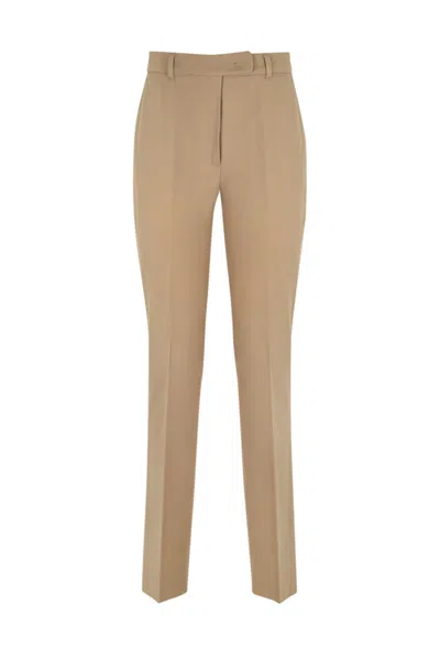 Max Mara Ananas Jersey Trousers In Cammello