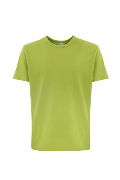 Amaranto Cotton T-shirt In Acido