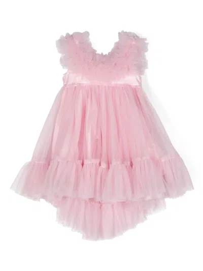 Miss Grant Kids' Abito In Tulle In Pink