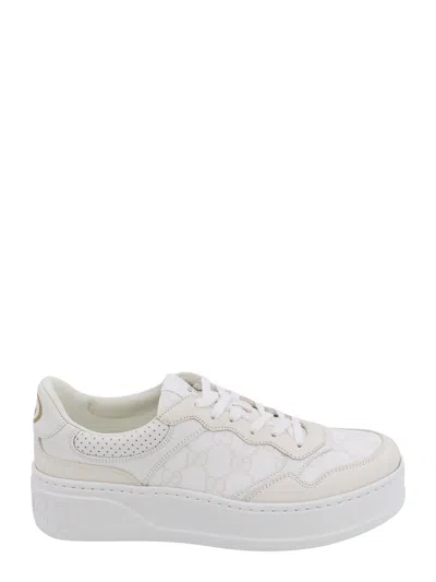Gucci Gg Sneakers In White