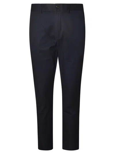 Michael Kors Regular Plain Cropped Trousers In Blue