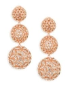 ADRIANA ORSINI Anise Rose Gold-Plated Ball Drop Earrings