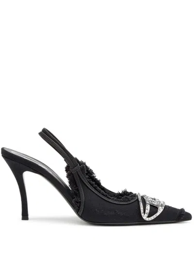 Diesel D-venus Slingback Pumps In Black