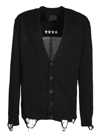 Givenchy Black Cotton Knit Cardigan