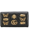 GUCCI GG MARMONT ANIMAL STUDS WALLET,443436D8GXT12297373