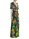 CAMILLA Floral Silk Maxi Dress