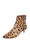 Aquazzura Quant Leopard-print Calf Hair Ankle Boots In Animal