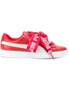 PUMA PUMA BRANDED LACES LOW TOP SNEAKERS - RED,36408212303243