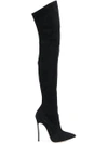 Casadei Over-the-knee Blade Boots In Black