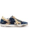 Golden Goose Super Star Distressed Devoré-canvas And Leather Sneakers