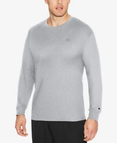 Champion Big Boys Signature Script T-shirt In Oxford Gray