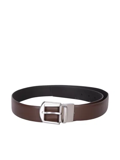 Zegna Belts In Brown
