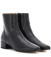 FRANCESCO RUSSO PATENT LEATHER ANKLE BOOTS,P00270053