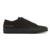 COMMON PROJECTS WOMAN BY COMMON PROJECTS BLACK NUBUCK ORIGINAL ACHILLES LOW SNEAKERS