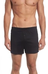 Hanro Sea Island Relaxed-fit Cotton Boxers In Black