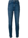 ALEXANDER MCQUEEN SKINNY HIGH WAISTED JEANS,492444QJM2012305171
