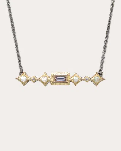 Armenta Women's Opal & Morganite Crivelli Bar Necklace In Gold