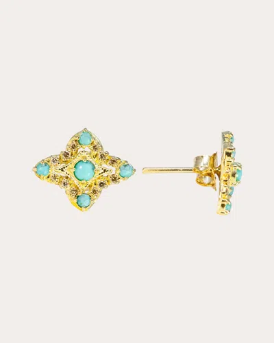 Armenta Women's Turquoise Crivelli Stud Earrings In Gold