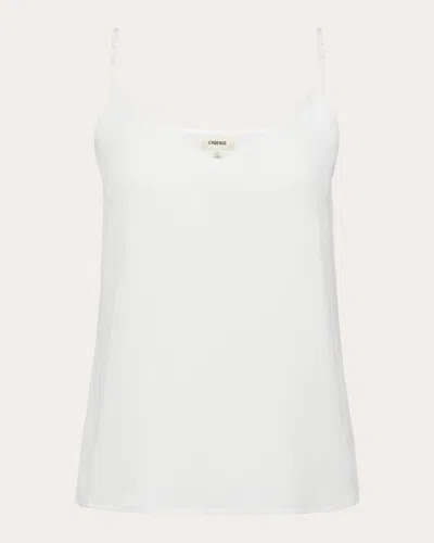 L Agence Women's Jane Camisole Top In White