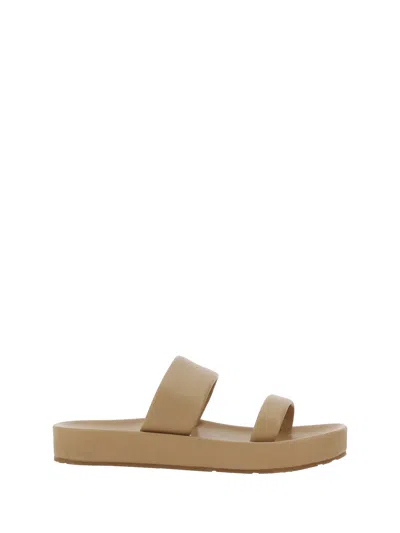 Pedro Garcia Aran Slide Sandals In Oat Soft Kid