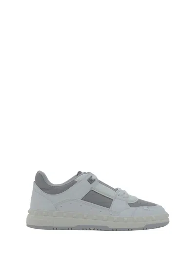Valentino Garavani Freedots Sneakers In Bianco/pastel Grey
