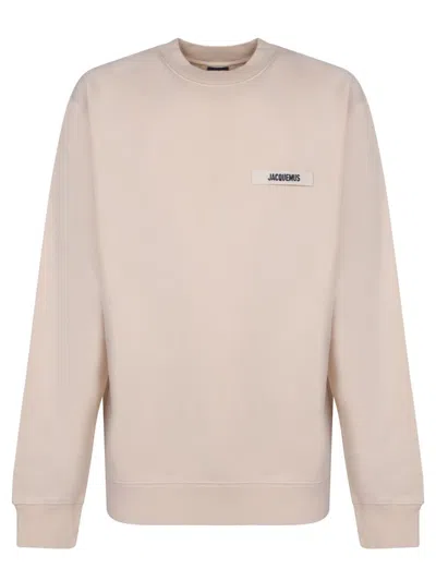 Jacquemus Cotton Sweatshirt In Grey