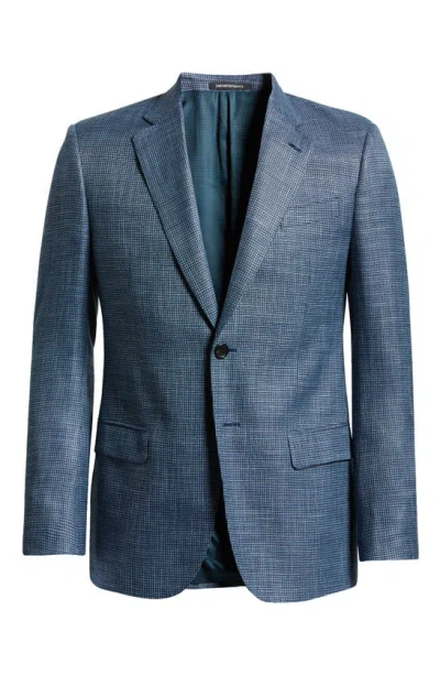 Emporio Armani Men's Check Sport Coat In Blue