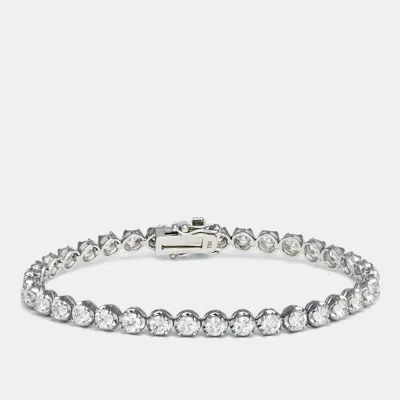 Pre-owned The Diamond Edit 18k White Gold Bracelet