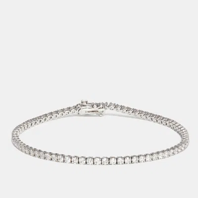 Pre-owned The Diamond Edit 18k White Gold Bracelet