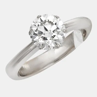 Pre-owned The Diamond Edit 18k White Gold Ring