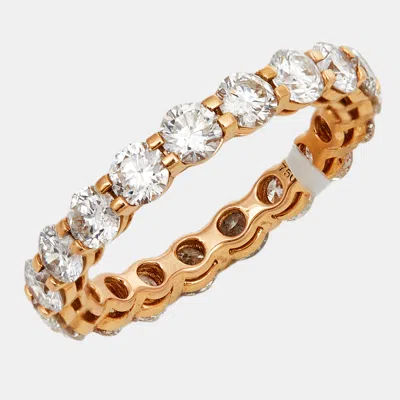 Pre-owned The Diamond Edit 18k Rose Gold Ring