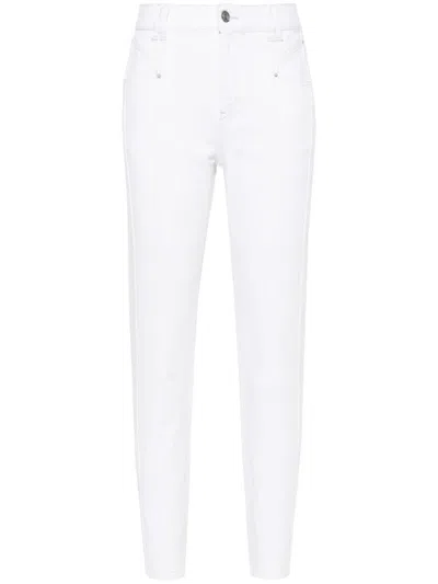 Isabel Marant Nikira Tapered-leg Jeans In White