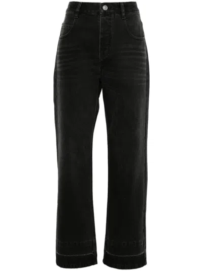 Isabel Marant Irina Straight-leg Jeans In Faded Black
