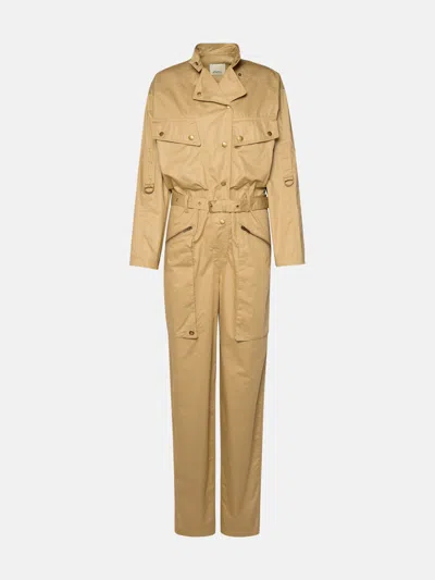 Isabel Marant 'jocelyne' Beige Cotton Jumpsuit