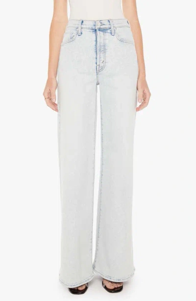 Mother The Tomcat Roller High Rise Wide Leg Jeans In Glamour Shot