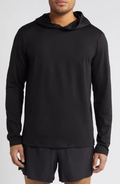 Alo Yoga Conquer Reform Crewneck Long-sleeved T-shirt In Black