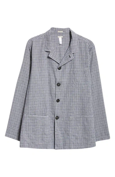 Massimo Alba Florida Convertible-collar Cotton And Linen-blend Overshirt In Grey